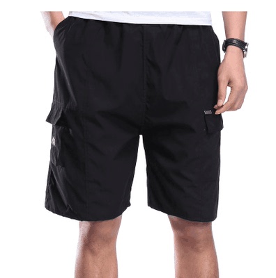 Mùa hè trung niên quần short nam cotton cộng với phân bón XL cha năm quần trung niên quần để mặc phần mỏng Cực lớn