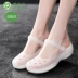 dép quai ngang nữ đế cao VEBLEN Crocs Nữ Y Tá Dép Bệnh Viện Điều Dưỡng Phòng Thí Nghiệm Chống Trơn Trượt Dép Thoải Mái Mũi-Nắp Giày Nữ dép quai hậu nữ dép quai hậu nữ hot 