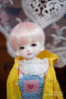 taobao agent BJD wig 3468 points Zhengtai Mao men and girls, dumb high temperature short hair light pink dz/mk/dk