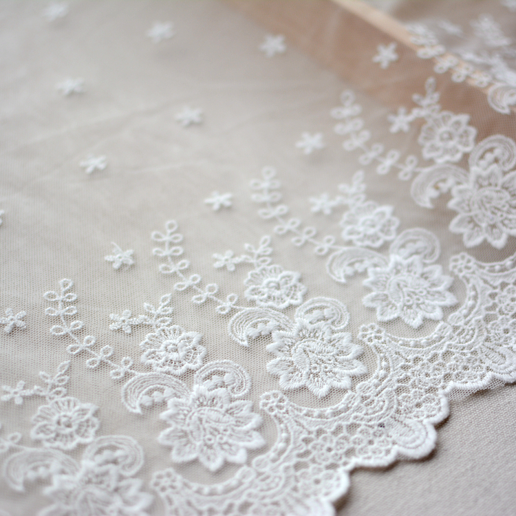 B 32 CmSuper wide Off white pure cotton Mesh lace lace DIY sofa window curtains accessories 5.3 Yuan Yi code （ 0.9 rice ）