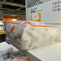 Ikea, багажная пластиковая плетеная коробочка для хранения, ящик для хранения