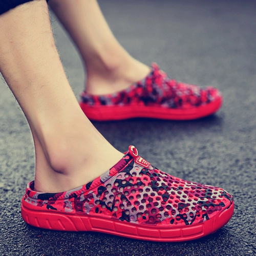 Li Ning, летние напяточники, босоножки, тапочки в стиле Crocs, мюли, закрытый носок