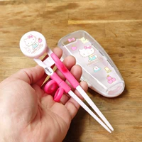 Hello kitty, японские импортные детские мультяшные палочки для еды для тренировок, практика, посуда