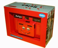 Retro LOMO máy ảnh HOLGA135TIM đỏ nửa lưới lưới đôi máy 135 phim máy ảnh món quà sáng tạo fujifilm instax sq20