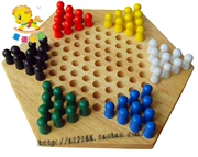 Người lớn trẻ em giáo dục cờ vua cha mẹ-con trò chơi đồ chơi bằng gỗ cờ lục giác bằng gỗ