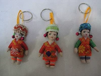 Этническая кукла из провинции Юньнань, глина, ткань, «сделай сам», ручная работа