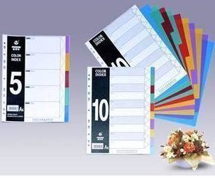 Подлинный Huijin Level 6 Color Plastic Support Page Page Paper Paper/Overtage Paper/Classified Pay Material (с числами