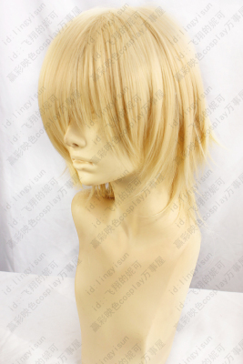 taobao agent Wig, golden mini-skirt, cosplay