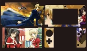 3DS Pain Film Cartoon Sticker Nhãn dán màu Anime Phụ kiện phim màu Grail War Sabre - DS / 3DS kết hợp