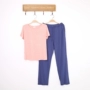 Phương thức bông đồ ngủ nữ mùa hè mỏng lỏng ngắn tay giản dị dịch vụ nhà hai mảnh T-Shirt quần phù hợp với đồ bộ mặc nhà bằng vải thun