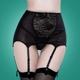 Châu âu và Hoa Kỳ sexy garter vớ đặt lưới ren siêu đàn hồi điều chỉnh khóa kích thước lớn eo đồ lót nam giới và phụ nữ Nịt Tất