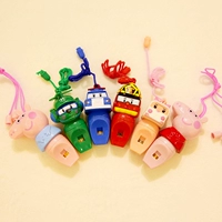 Детский мультяшный трансформер, полицейская машина, игрушка, свисток, подарок на день рождения