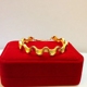 Mới của Việt Nam cát vàng vòng đeo tay nữ thời gian dài không có màu matte mở sóng vòng đeo tay mạ vàng giả vàng trang sức cưới Vòng đeo tay Cuff