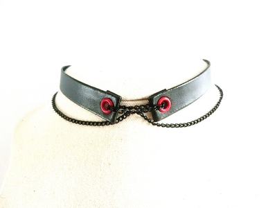 taobao agent Japanese hand -made original bedroom wind rock punk exaggerated personality Diablo 仿 choker collar neck decoration