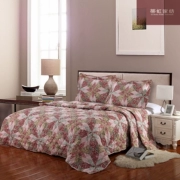 Làm bằng tay khối polyester trải giường ba mảnh quilting Mỹ được làm dày chăn bông theo phong cách châu Âu mát mẻ là điều hòa không khí - Trải giường