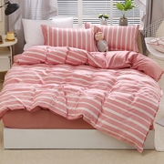 Sheets quilt cover bốn mảnh cotton 1.5 m 2 m ký túc xá sinh viên duy nhất ba mảnh bộ đồ giường cotton mùa hè