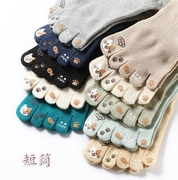 Mùa đông bông cotton năm-toe vớ ống ngắn năm ngón tay vớ nữ vớ chân dày Nhật Bản COSPLAY nam giới và phụ nữ vớ