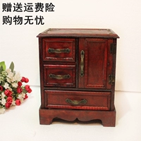 Ретро деревянная антикварная коробочка для хранения, деревянный аксессуар, коробка для хранения, реквизит, украшение, ностальгия