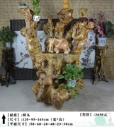 Rễ khắc decoration trang trí phòng khách Trung Quốc gỗ rắn treo khung phong lan sáng tạo đơn giản nhiều tầng hoa đứng - Các món ăn khao khát gốc