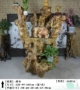 Rễ khắc decoration trang trí phòng khách Trung Quốc gỗ rắn treo khung phong lan sáng tạo đơn giản nhiều tầng hoa đứng - Các món ăn khao khát gốc bàn gốc cây đẹp