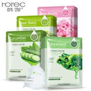 Han Wei Hydrating Rich Cucumber Mask Water Sensitive Moisturising Smooth Mung Bean Mask Sakura Cosmetics 10 cái - Mặt nạ