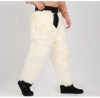 Lông cừu một chiếc quần da cừu nam mùa đông cộng với nhung dày ấm áp cỡ lớn quần da trung niên quần bom nam đẹp