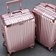 Khung nhôm vạn năng bánh xe trường hợp tăng vàng vali học sinh nam nữ vali mật khẩu hộp 22 24 26 inch