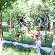 Lễ hội ma Halloween Lễ hội trang trí ngôi nhà đạo cụ Lễ hội sắp xếp vật tư Mạng nhện Spider 1,5m3m5m - Sản phẩm Đảng / Magic / Hiệu suất