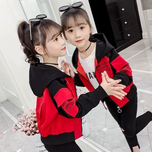 Осенняя куртка, детский кардиган с капюшоном, подходит для подростков, коллекция 2021, в западном стиле, свободный крой