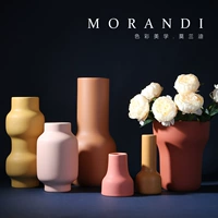Ceramic Vase Vase Morandi's Color Designer Model Room Dry Flower ins ins