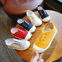 Детская тканевая обувь для мальчиков, детские кроссовки для отдыха в помещении, осенняя, в корейском стиле, мягкая подошва