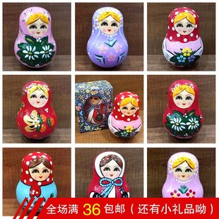 海外製品 子供用マトリョーシカ人形 タンブラーベル 誕生日プレゼント おもちゃ ロシアクラフト