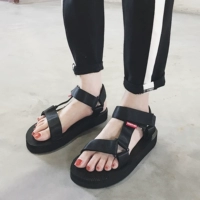Dép thể thao 2018 giày nữ mới mùa hè đế phẳng phiên bản Hàn Quốc hoang dã của sinh viên Học viện Gió Gió Rome dép quai hậu nữ