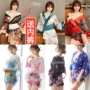 Nhật sexy đồ lót Ice Silk kimono áo choàng tắm sexy quần áo ngủ trong suốt Sao đồng phục đồ lót nóng cám dỗ áo cưới