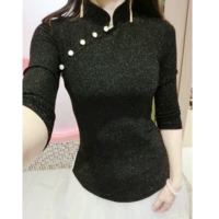 Вспоминая эта жизнь, рубашка в рукаве Cheongsam, улучшила платье -платье женского по -модного вечеринки сексуальная республика китайского стиля короткая женская лето