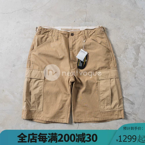 [NextVogue] Nanamica Cargo Shorts Рабочие карманные трудовые ткани. Случайные шорты 23SS