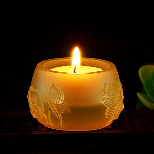Буддийская буддийская буддийская глазийская лампа лотосной лампы Грубер Семьизвездочная подсветка свеча свеча свеча свеча для Будды для ламп для ламп