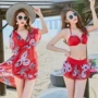 2019 mới [gói áo tắm] áo tắm nữ ba mảnh thép tấm ngực nhỏ tập hợp bikini phẳng thủy triều - Bikinis áo tắm 1 mảnh