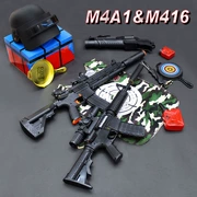 M416 súng nổ nước súng bé trai đồ chơi súng Jedi để ăn thịt gà sống 98k phí mô phỏng lấy tay