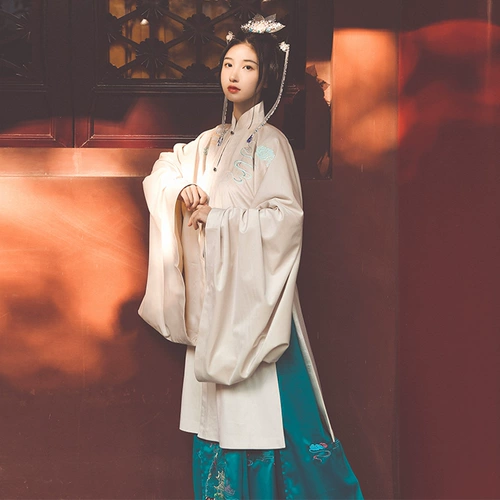 Chi Xia: оригинальная улучшенная система Hanfu Ming's Song's Song Hanke создала плащ и юбку с лапшой лидера пять метров, женский костюм ханфу