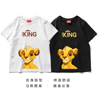 Lion King áo thun trẻ em quần áo trẻ em bé trai và bé gái cotton trẻ em cha mẹ mặc ngắn tay phiên bản Hàn Quốc hàng đầu - Áo thun kinh doanh quần áo trẻ em