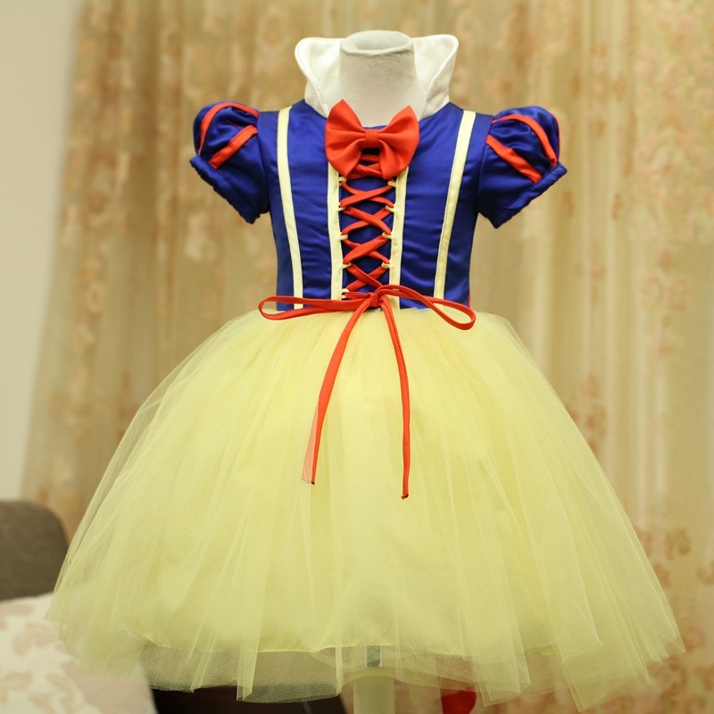 儿童圣诞节服装cos化妆舞会女童白雪公主裙表演服装角色扮演衣服