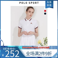 Polo sport nữ mới cổ áo polo cổ điển in mùa hè tay áo ngắn mỏng hoa sen lá giản dị - Sản phẩm HOT đầm maxi đi biển