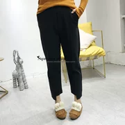 Siqin khuyến nghị quần len chân mùa thu và mùa đông Hàn Quốc mỏng OL đi lại quần nhỏ harem thẳng quần béo mm cỡ lớn quần