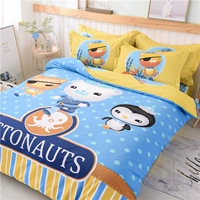 Phòng trẻ em hoạt hình cotton bốn mảnh cotton boy boy chăn tấm ba mảnh 1,5m đáy biển nhỏ cột - Bộ đồ giường bốn mảnh mẫu chăn ga gối đệm đẹp