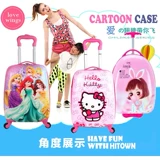 Маленький чемодан подходит для мужчин и женщин для путешествий для раннего возраста для принцессы, мультяшный милый ранец, в корейском стиле