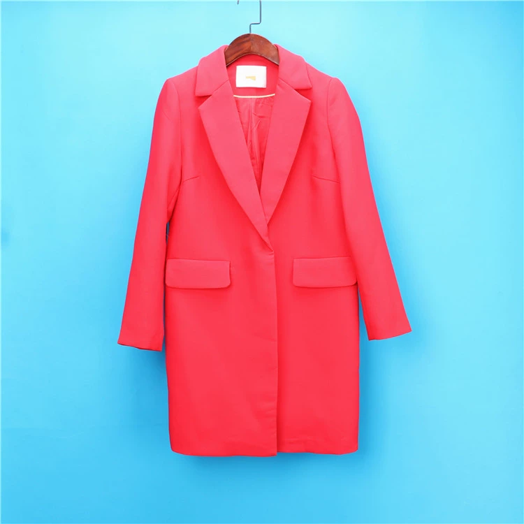 Lixin giảm giá cho phụ nữ L Lei loạt khí chất nữ thời trang nữ hoang dã phù hợp với áo khoác dài - Business Suit