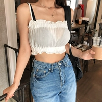 Hypnotic Korea mua 2019 hè mới dành cho nữ thời trang gợi cảm ngắn liền thân màu đen. - Áo ba lỗ áo sơ mi nữ đẹp