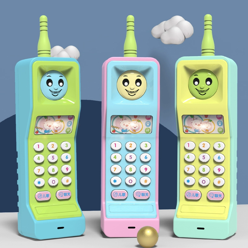 Trẻ em Big Brother Điện thoại đồ chơi lớn Bé gái Bé Điện thoại mô phỏng có thể cắn câu đố chống nước bọt 0-1-3 tuổi - Đồ chơi âm nhạc / nhạc cụ Chirldren