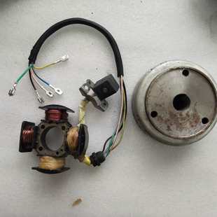 Motorcycle Pearl River 4 Polar ignition coil Qianjiang CG125 Pure copper magnetic motor coil Dingzi magnetic steel rotor